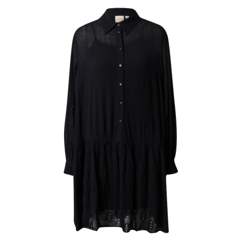 VILA ROUGE Košeľové šaty 'MACAY'  čierna
