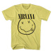 Nirvana tričko Inverse Smiley Žltá