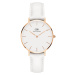 Daniel Wellington Analógové hodinky 'Petite Bondi DW00100189'  ružové zlato / biela