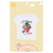 Trendyol White Girl Strawberry Patterned Crew Neck Cotton Knitted Short Sleeve T-Shirt