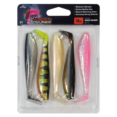 Fox rage gumová nástraha zander pro shad uv mixed colour packs 5 ks-dĺžka 12 cm