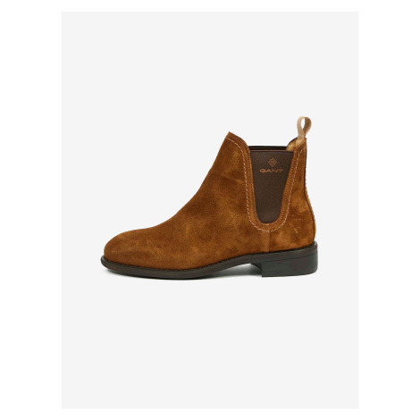 Brown Women Suede Ankle Boots GANT Ainsley - Women