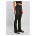 Ladies Recycled High Waist Flared Leggings - black