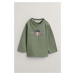 TRIČKO GANT ARCHIVE SHEILD LS T-SHIRT MUTED GREEN