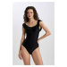 W9117AZ/BK81 Defacto Women's Swimsuit BLACK