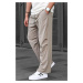 Madmext Beige Regular Fit Men's Parachute Pants 6504