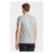 TRIČKO GANT REG TONAL SHIELD SS T-SHIRT GREY MELANGE