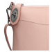Dámska kožená crossbody kabelka Facebag Amanda - ružová