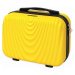 ŽLTÝ KOZMETICKÝ KUFOR S VLNITOU ŠTRUKTÚROU FALCON 304, BEAUTY CASE WINGS BC, YELLOW