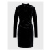 Glamorous Každodenné šaty EA0762 Čierna Slim Fit