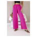 Pink wide trousers