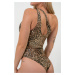 Eco FORTALEZA Monokini Leopard 736 Nebbia