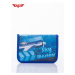 Blue school pencil case with Airplane motif