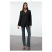 Trendyol Black V Neck Woven Blazer Jacket