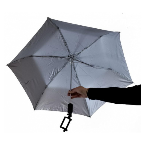 Unisex sivý dáždnik so selfie tyčou John-C
