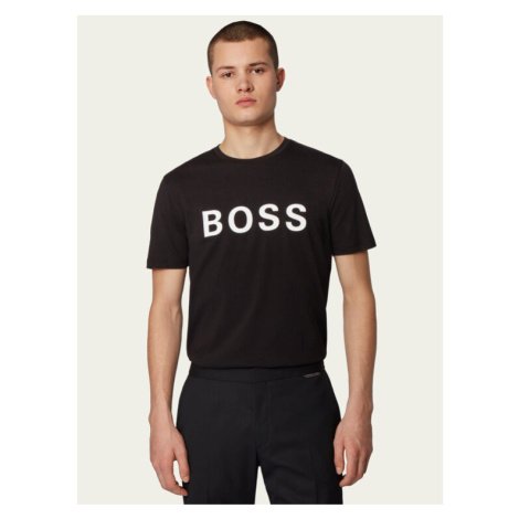 Boss Tričko Tiburt 171 Bb 50430889 Čierna Regular Fit Hugo Boss