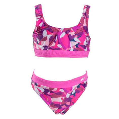 Axis TWO-PIECE SWIM SUIT Dievčenské dvojdielne plavky, ružová, veľkosť