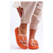 Women's slippers on the Orange Brave platform