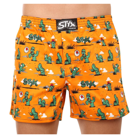 Men's shorts Styx premium art classic rubber cacti