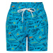 COLOR KIDS-Swim shorts short AOP-cyan blue Modrá