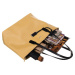 David Jones Žltá shopper bag s pleteným efektom CM6019 YELLOW