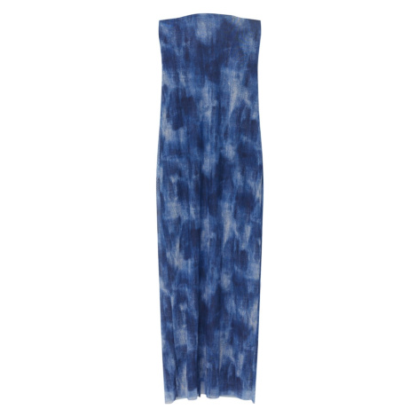 Pull&Bear Letné šaty  modrá / indigo / svetlomodrá Pull & Bear