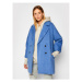 Marella Vlnený kabát Nubie 30161408 Modrá Relaxed Fit