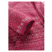 Tmavo ružový dievčenský sveter na zips ALPINE PRE ZEGO