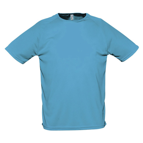 SOĽS Sporty Pánske tričko s krátkym rukávom SL11939 Aqua
