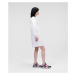 Šaty Karl Lagerfeld Karl Signature Sweat Dress Biela