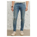 AC&Co / Altınyıldız Classics Men's Petrol Blue Extra Slim Fit Slim Fit Cotton Flexible Riss Jean