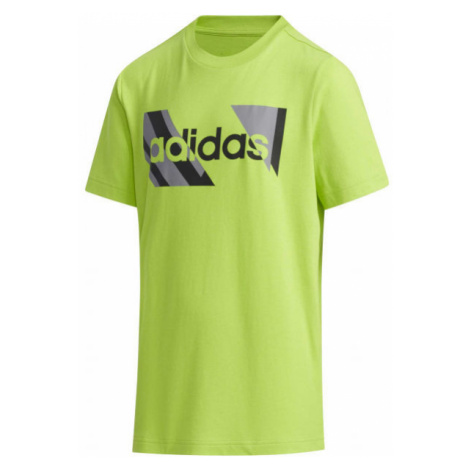 adidas YB Q2 T Chlapčenské tričko, zelená, veľkosť