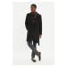 Trendyol Black Regular Fit Double Breasted Closure Belted Tie Detailed Long Cashmere Winter Coat