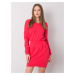 Ružové dámske šaty s viazaním RV-SK-6037.18X-coral