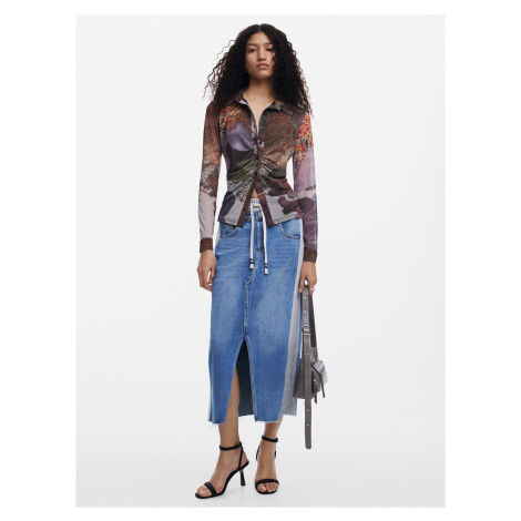 Women's denim skirt Desigual Pekin - Women's