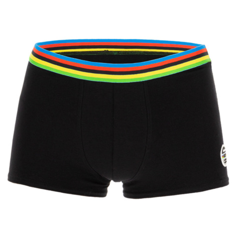 SANTINI Boxerky - UCI RAINBOW - čierna