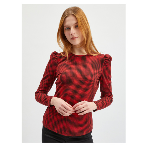 Orsay Red Women's Patterned Long Sleeve T-Shirt - Women