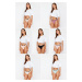 Trendyol 7 Pack Multi Color Cotton Label Detail Thong Knitted Briefs