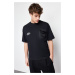 Trendyol Large Size Black Oversize Pocket Detailed Printed 100% T-Shirt