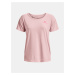 Ružové dámske športové tričko Under Armour Rush Energy