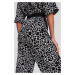 Overal Karl Lagerfeld Printed Jumpsuit Giraffe Black/White