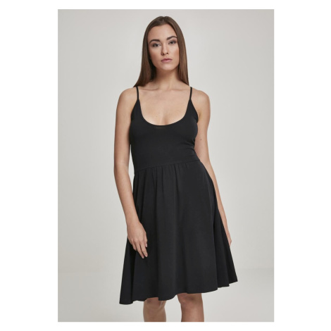 Women's spaghetti dress black Urban Classics