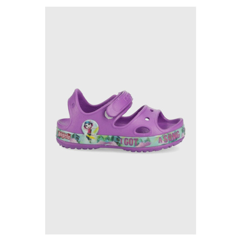 Detské sandále Coqui fialová farba