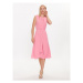 Lauren Ralph Lauren Koktejlové šaty 250889253005 Ružová Regular Fit
