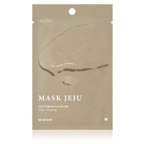 Mizon Joyful Time Jeju Lotus hydratačná plátienková maska pre čistú a zdravú pleť