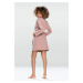 DKaren Housecoat Pola Powder Pink