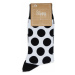 Čierno-biele ponožky Dot Socks
