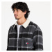 Bunda Tommy Jeans Check Sherpa Overshirt Black Check