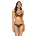 Hnedé vzorované push-up bikiny Havana-78 443