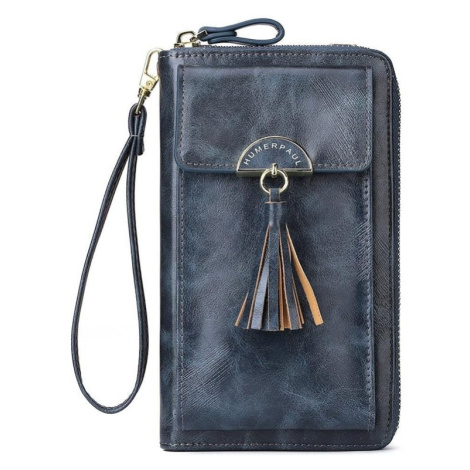 Humerpaul Dámska kožená mini kabelka Sarrut Modrá